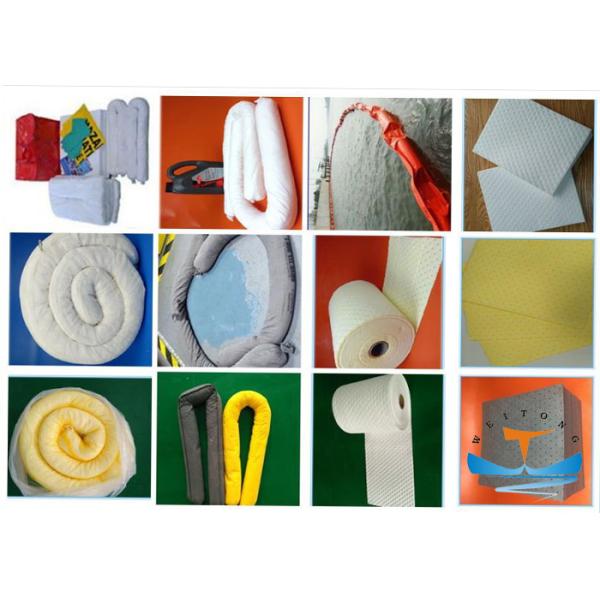 Fast - Acting Industrial Oil Absorbent Sock Fine Fiber Construction Φ0.76-20cm
