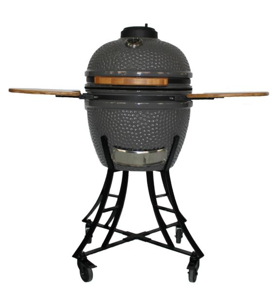 Charcoal Ceramic Black 18 Inch Kamado Grill Heat Resistant