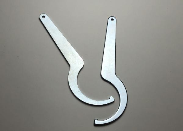Galvanized Steel Bending Fishing Rod Spanner Metal Stamping Parts With Laser Cutting