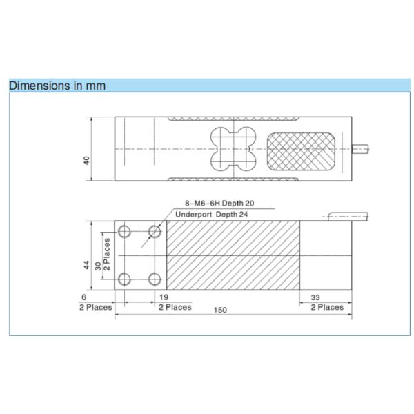Ячейка загрузки алюминиевого сплава одноточечная
