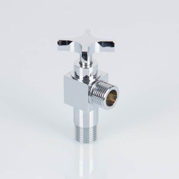 Chrome Plated Zinc Handle 15mm Toilet Angle Valve