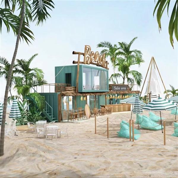 Panneau sandwich maison de conteneurs de vie mobile pour la campagne magasin pratique