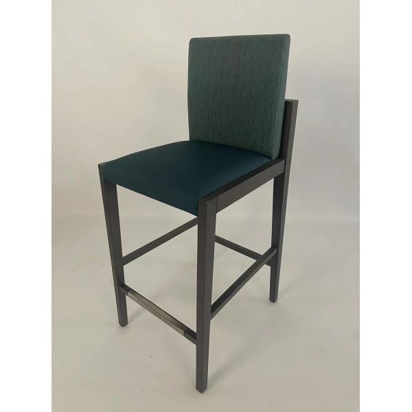 High Density Sponge Wrapped Upholstered Barstool Chair For Apartment