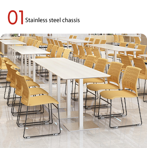 Table à manger moderne Cuisine contemporaine Meubles de salon Vitrage Bois Matériaux d'acier plié Utilisation à domicile Support personnalisation