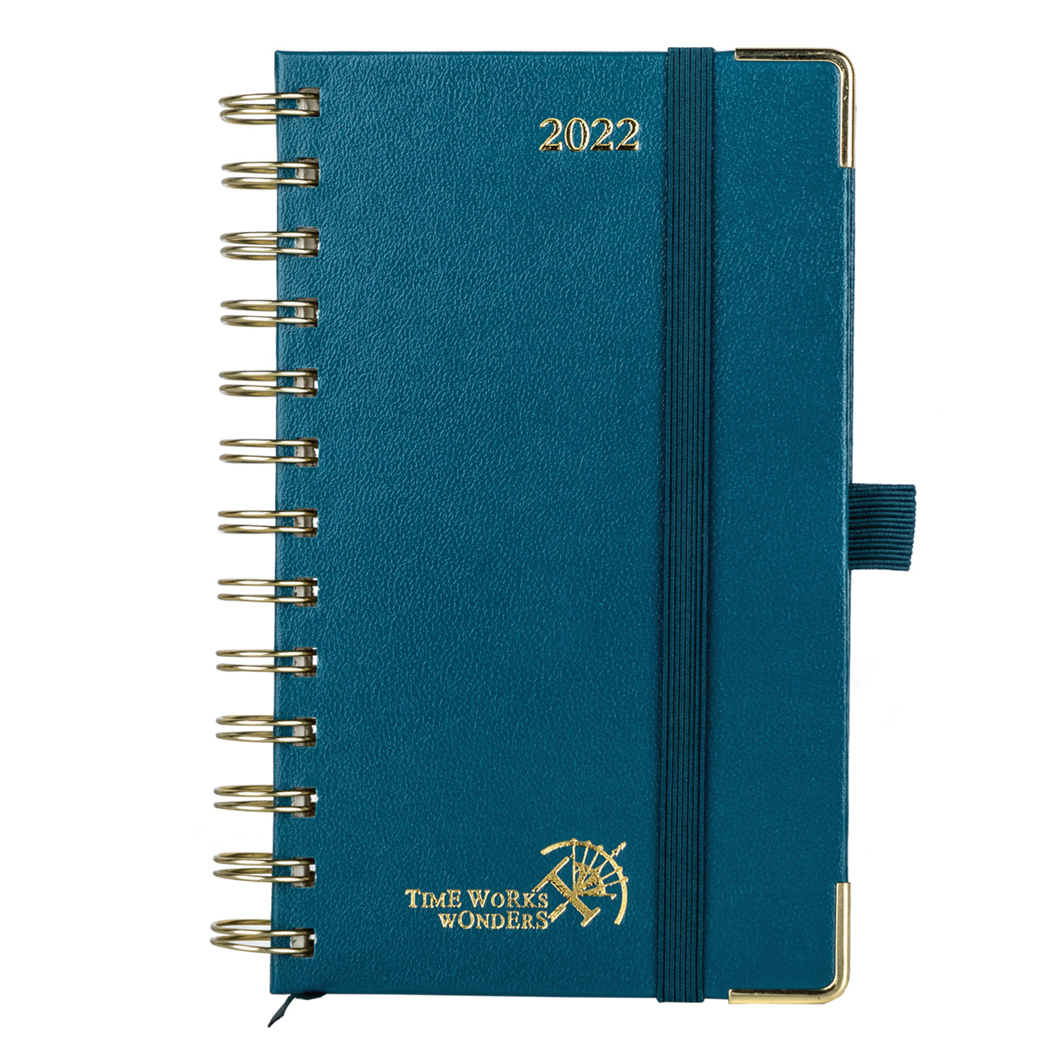 4,13 ''X6,75'' Medium Academic Planner 2023 Spiral In Pacific Green