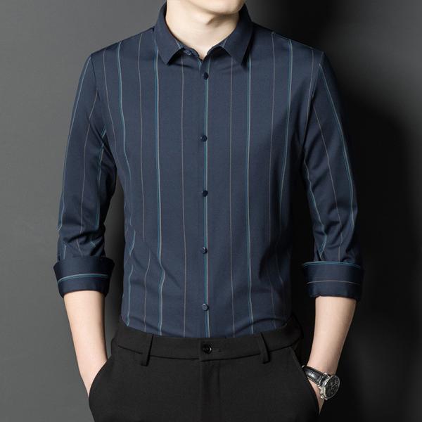 Camisas de negócios de homens em 100% algodão com manga longa e amostras gratuitas