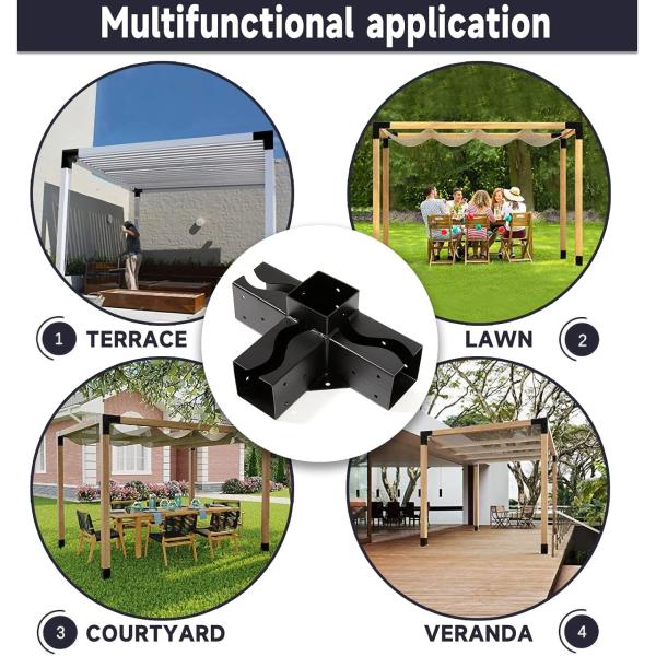 Порошно-покрытые деревянные изделия из перголы, комплекты оборудования для бесед и террасов