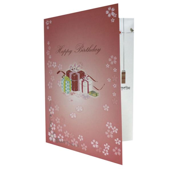 Craft Paper Wedding Singing Greeting Cards Hot Stamping Homemade