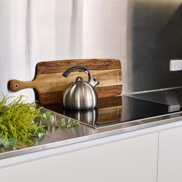 Customized Complete I Shape Lacquer Dining Table Multifunctional White And Black Kitchen Unit Island