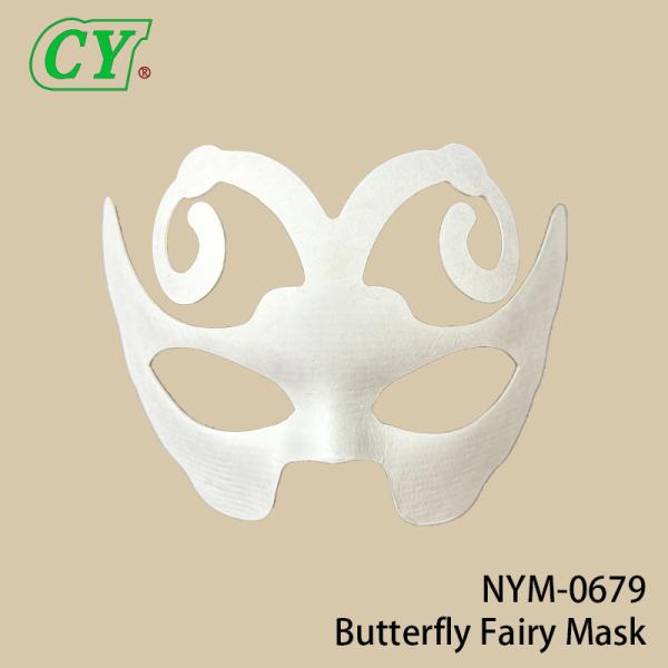 Children DIY White Embryo Fox Mask Pulp Animal Cat Mask Painting Graffiti Half Face Mask