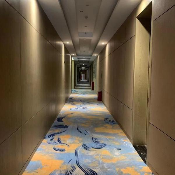 Customized Color Hotel Lobby Wall To Wall Carpet for 5 Star Fire-resistant Banquet Hall