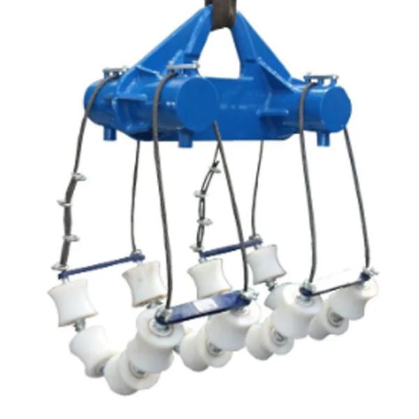 55T Load Pipe Roller Cradle 610mm 914mm Pipe Lowering Cradle