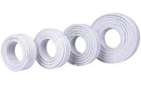 RoHS a approuvé le câble RG6 coaxial de liaison blanc pour les applications visuelles
