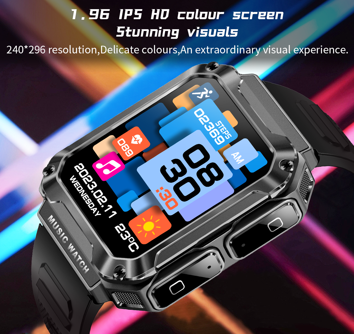Newly Sport TWS Smartwatch 3in1 Music Player 4GB Memory 400Mah Call Men Watch With Headphones T93 Smart Earphones