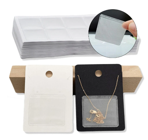Самоклеящаяся печать ювелирные изделия дисплейная карточка 2023 пользовательский ожерелье сережка карточка с логотипом