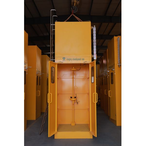 Enclosed Emergency Shower and Eyewash Station with Heating and Chilling System in 304 Stainless Steel ANSI Z358-2014 Compliant