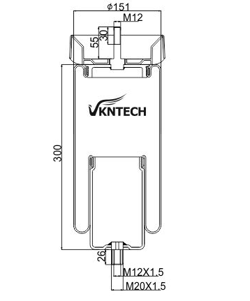 VKNTECH 1S3025 Primavera de aire de manga 20534645 Grijo de pistón Cabina de aire de primavera Contitech SZ 130-25 P04 VKNTECH 1S3025