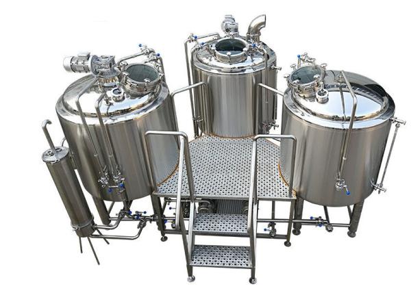 1500L Stainless Steel Large Brewing Equipment Semi - Automatic In Beer Production