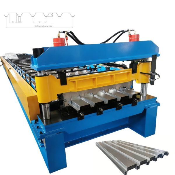 0.8-1.2mm Thickness Galvanized Steel Metal Composite Decking Board B Type Roof Deck Floor Deck Roll Forming Machine