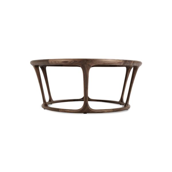 Luxury Small Glass Top Side Table Ellipse Shape Mortise And Tenon Joint Base