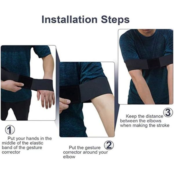 Arm Band Golf Swing Training Aid Elastic Swing Correcting Trainer Band