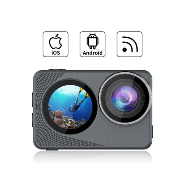 Real 4K 60fps 4K Ultra HD Action Camera Dual Screen 30M Waterproof Sport Camera FM07