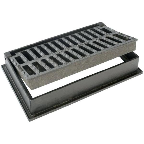Ductile Iron Square Drain Cover 60x60 Corrosion Resistance EN124 Standard