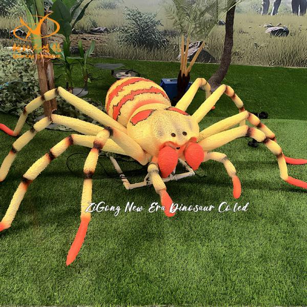 Horrible Simulated Animal Spider in Zoo Park and Educational Events