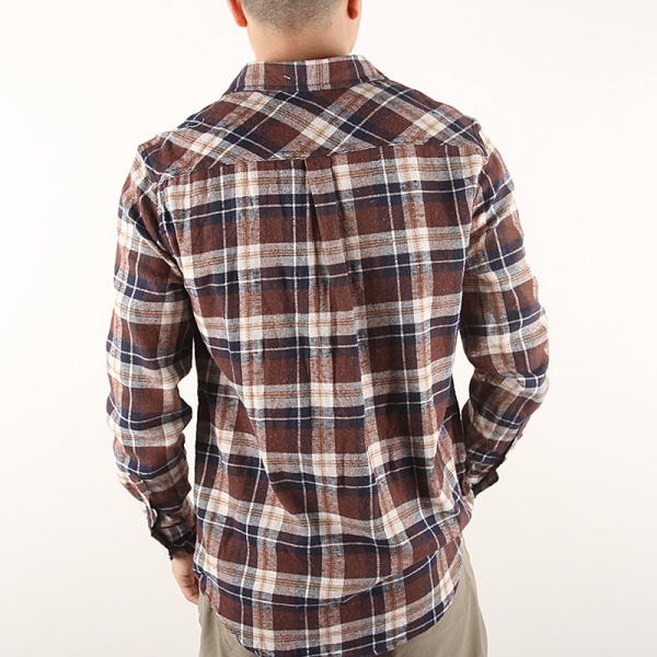 7 Colors Cotton Long Sleeve Mens Casual Plaid Shirts