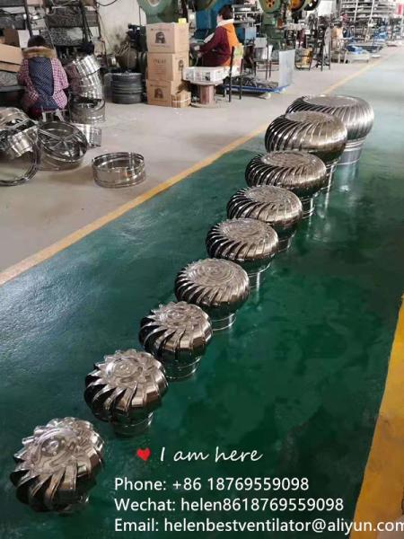 the popular size LC-BEST 300mm (12) wind driven Roof turbine ventilators for famliy with SGS certificate