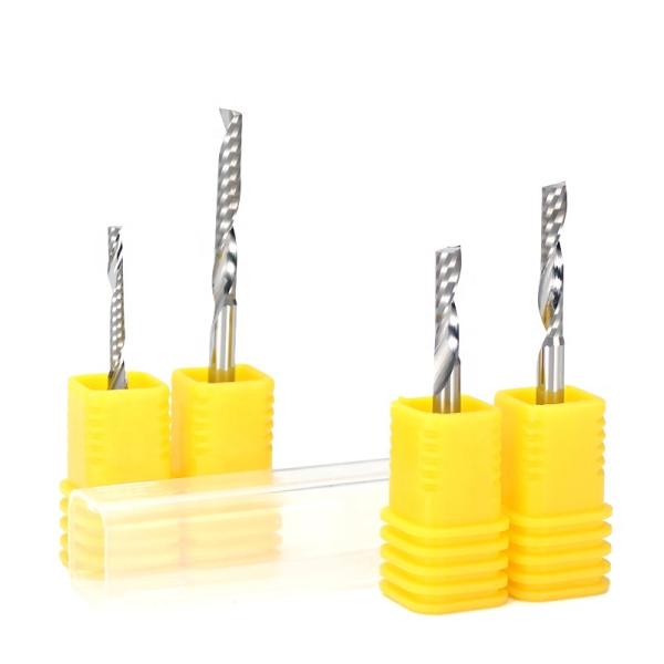 Yingba CNC Router Bits Customized Tungsten Single Flute Endmill With Coating Solid Carbide End Mill CNC Bit for Wood Working