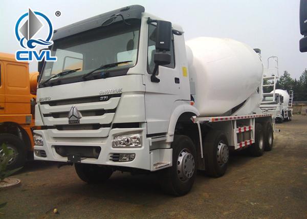 8x4 Sinotruk Concrete Mixer Trucks, EURO II, 299hp- 380hp concrete mixing equipment