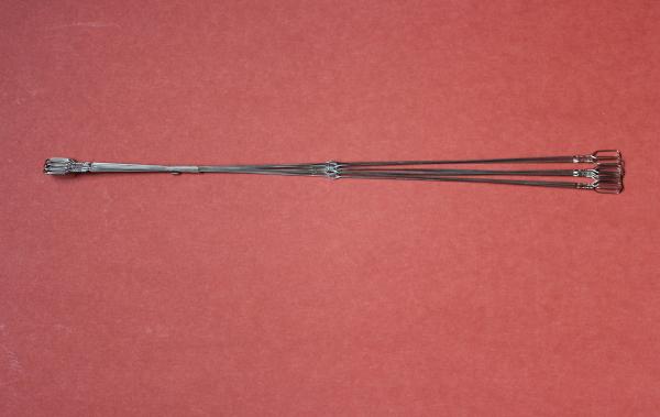 Eco - Friendly Steel Textile Wire Heald L330/355R Center Hole Round Hole 115/115