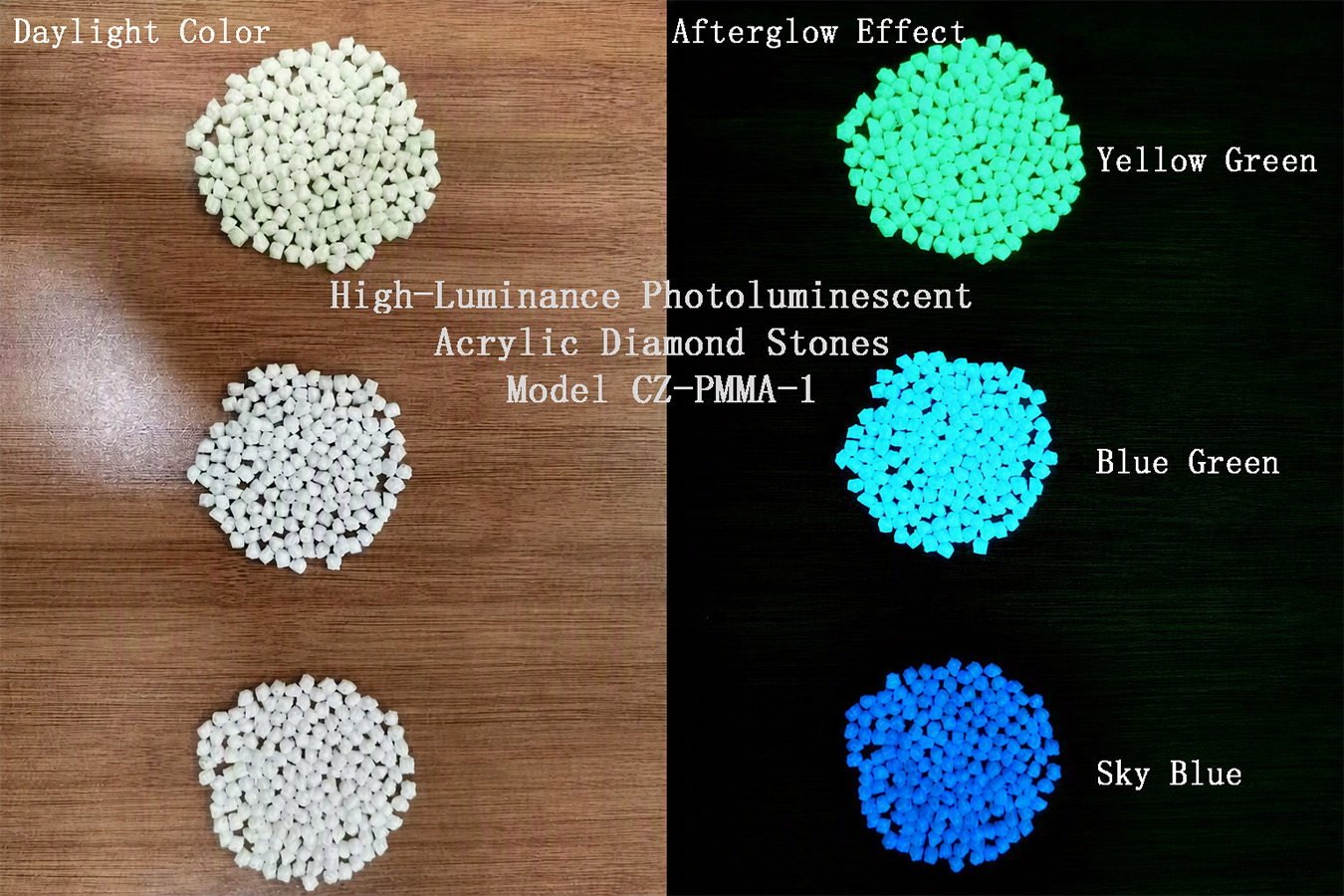 Glow PMMA Granules for Anti-Slip Ceramic Pavement | 10yr Durability