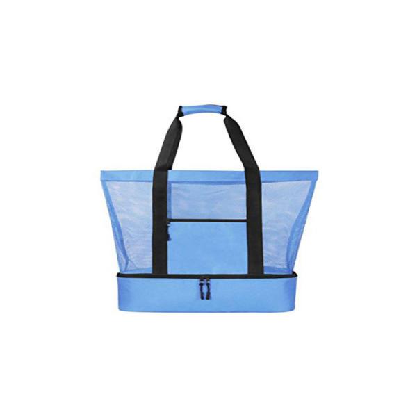 Collapsible Cooler Tote Bags Promotional Insulated Tote Bags Top Zipper Closure