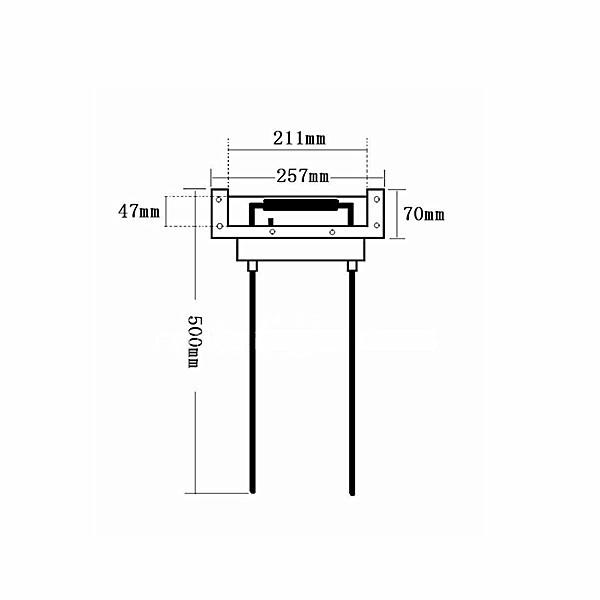 Recessed Retractable handle,Heavy duty solid steel bail. MS-H1508K