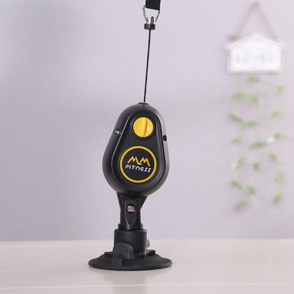 Black Suction Cups Rope Trainer for Cross Fit Training and Elastic Pull Rope Exercise