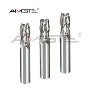 4 Flute Carbide Roughing End Mill High Feed Serrated End Mill h6 For Steel /