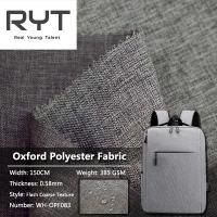 Toque 100% grosseiro da sensação da textura da tela de superfície instantânea do poliéster de Oxford