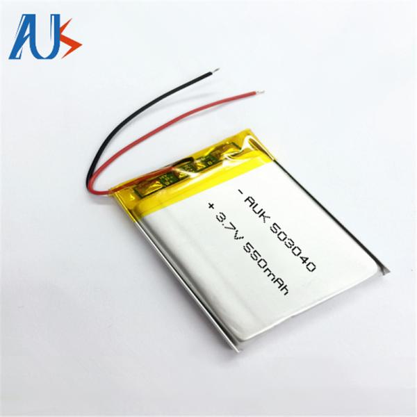 AUK 3.7V 550mAh LiPo Battery Custom 503040 Battery Cell Rechargeable