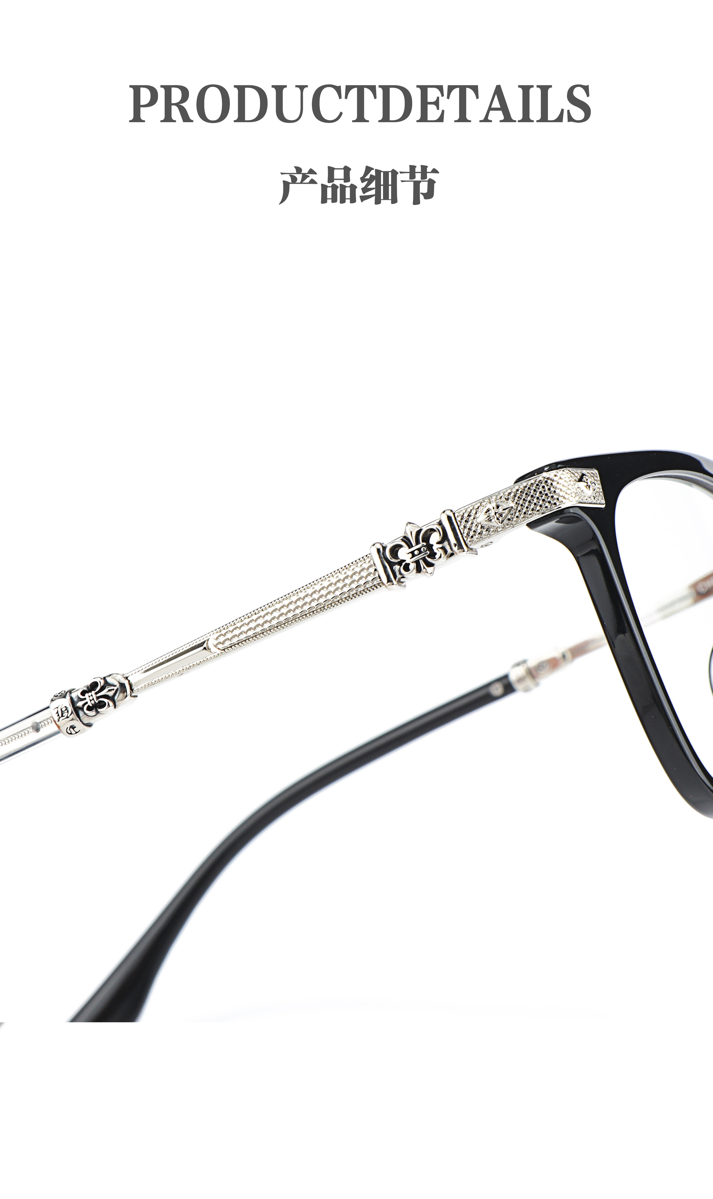 Vintage Large Frame Silver Gray Green Optical Prescription Presbyopia Multi Focus Luxury Brand Stylish Computer Glasses Frames