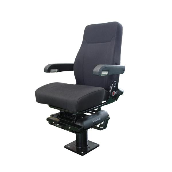 Adjustable Headrest Height Railway Train Driver Seat 590mm × 620mm × 1285mm