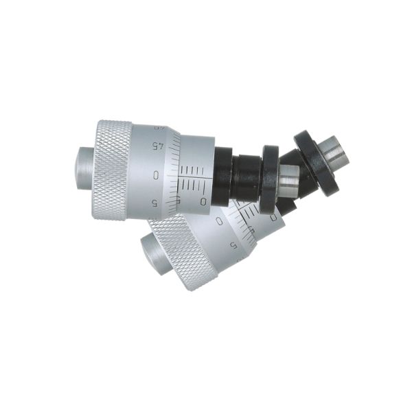 Large Diameter Thimble Micrometer Head 0-0.25 Range 0.001 Graduation ±0.0002 Accuracy Flat Face with Clamp Nut