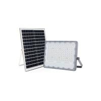 Bateria de controle remoto de alumínio fundido LiFePO4 resistente à água exterior 100w luz solar LED
