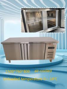 Easy Cleanup Commercial Restaurant Freezer 330L Double Door Undercounter Freezer