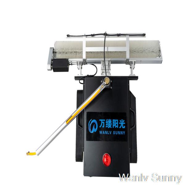 Customizable Solar Panel Cleaning Robot for Semi-automatic Automation and Vacuuming