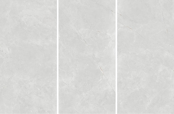 Grey Glazed Porcelain Floor Tile 900 X 1800 Mm For Bathroom Light Colors
