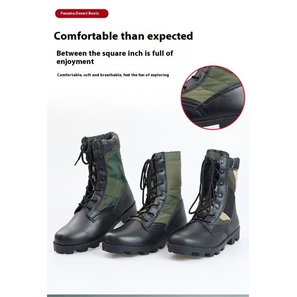 Мужские и женские наружные высокополые пустынные сапоги Нескользящие водяные сапоги Казуальные наружные дышащие сапоги