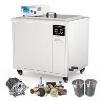 Banho de limpeza por ultra-som industrial personalizado de 100L para limpeza de peças metálicas