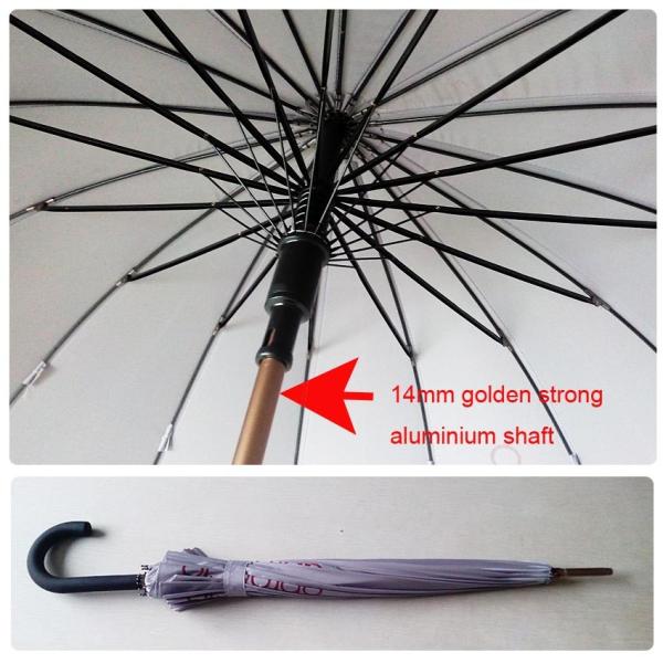 Parapluies protégeant du vent de golf d'axe en aluminium de la BV 14mm